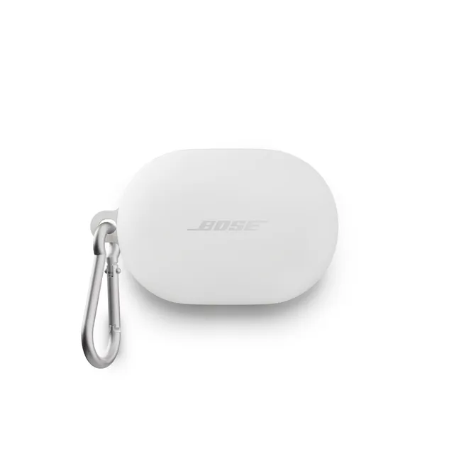 bose-custodia-in-silicone-per-auricolari-bose-quietcomfort-bianco-con-moschetton image 1