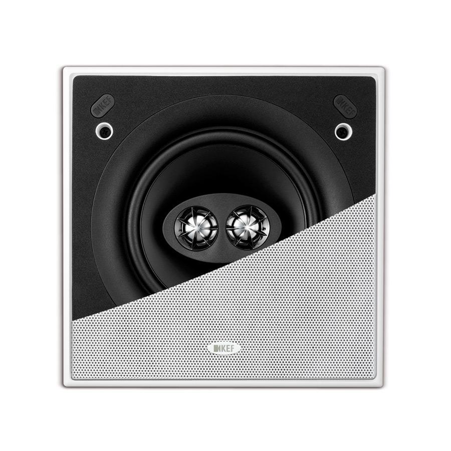 kef-ci160csds-diffusore-da-incasso-dual-stereo-a-soffitto-con-cornice-sottile image 3