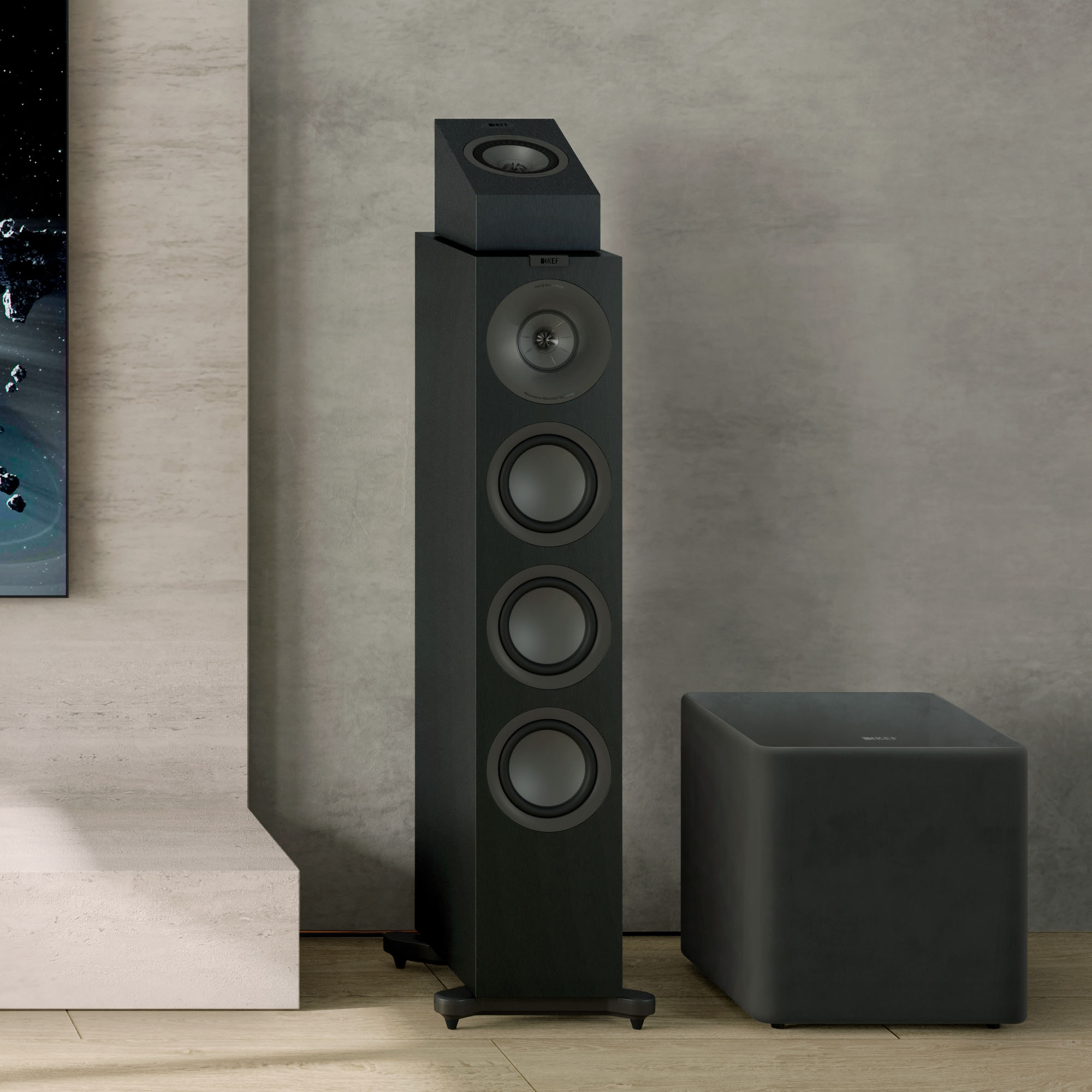 kef-q8-meta-diffusore-da-soffitto-parete-compact-q-series-meta-con-uni-q-per-can image 2