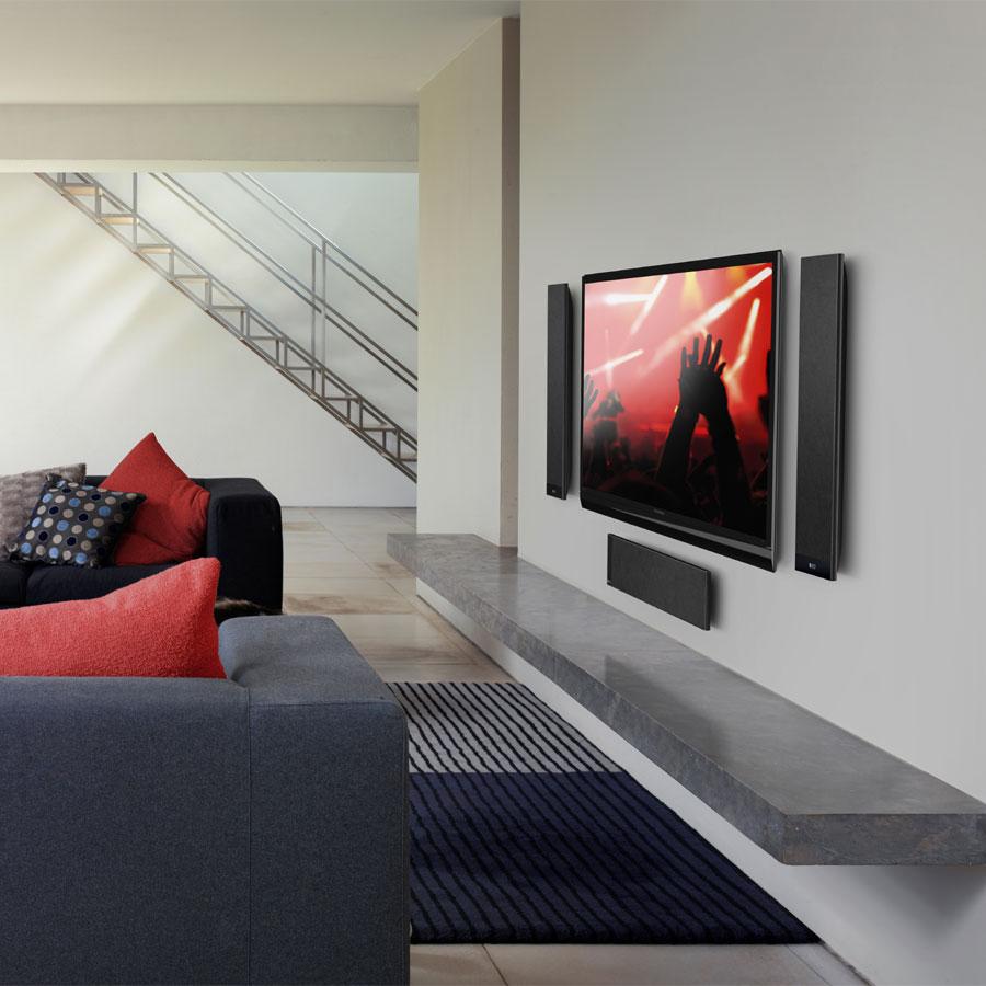 kef-t101c-diffusore-centrale-slim-on-wall-per-home-cinema image 2